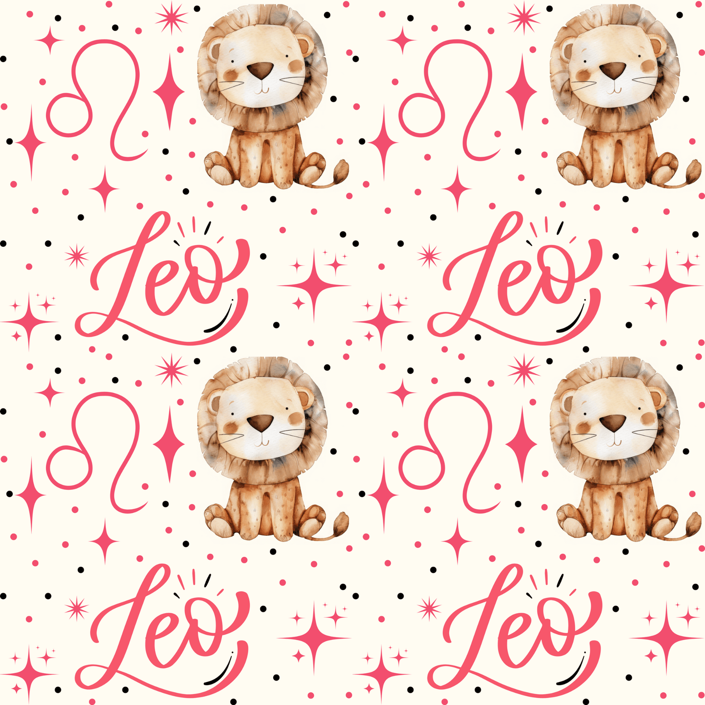 Lionhearted Luxe – Leo Zodiac Wrapping Paper
