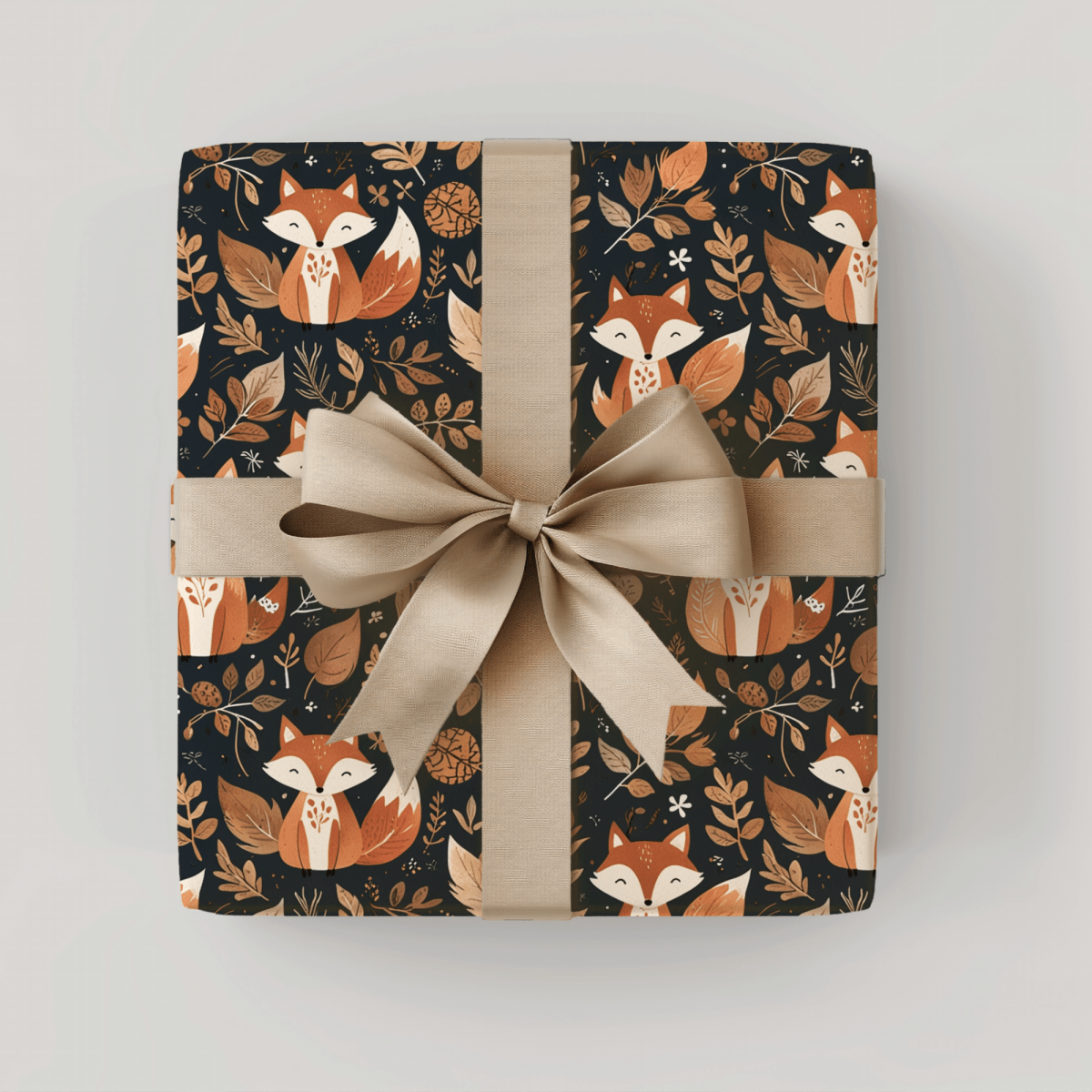 Foxy Fallin’ – Woodland Autumn Wrapping Paper