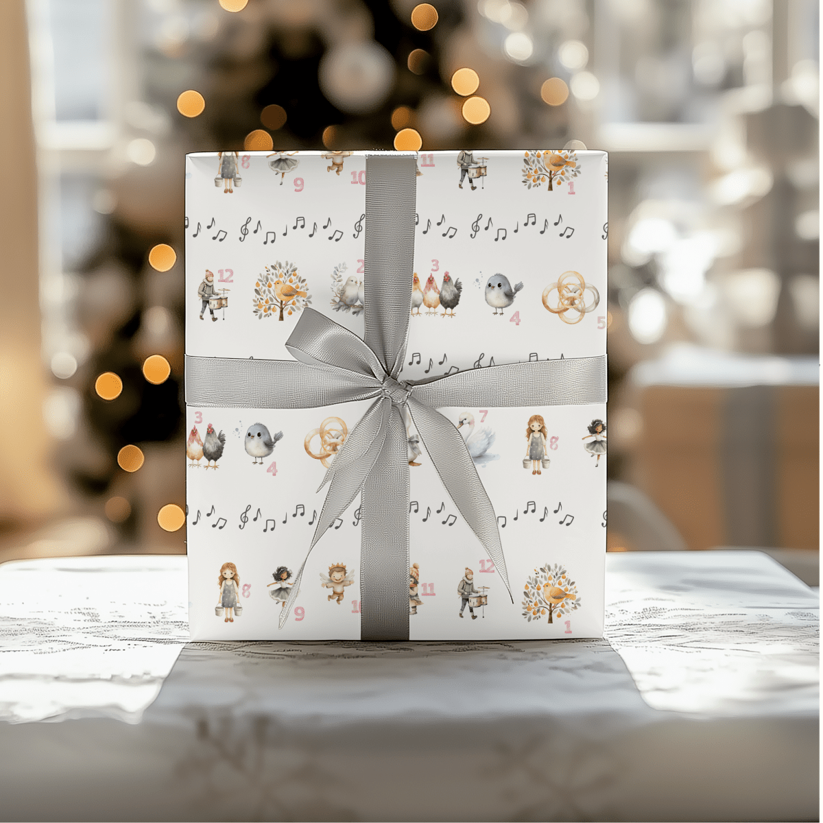 12 Days of Christmas – Classic Carol Wrapping Paper