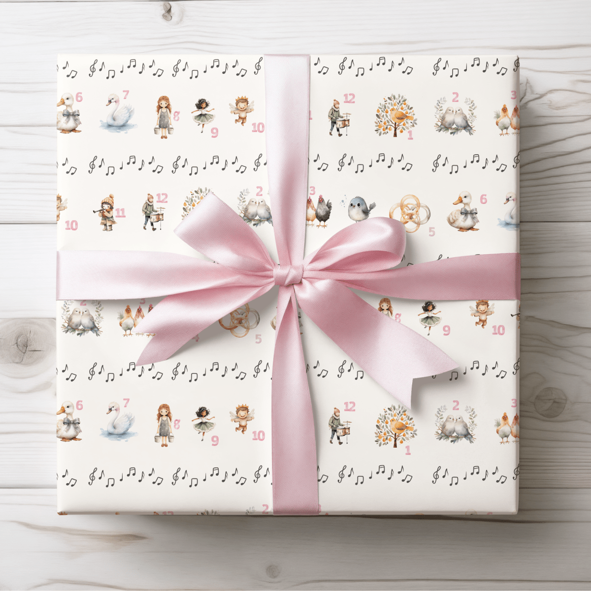12 Days of Christmas – Classic Carol Wrapping Paper