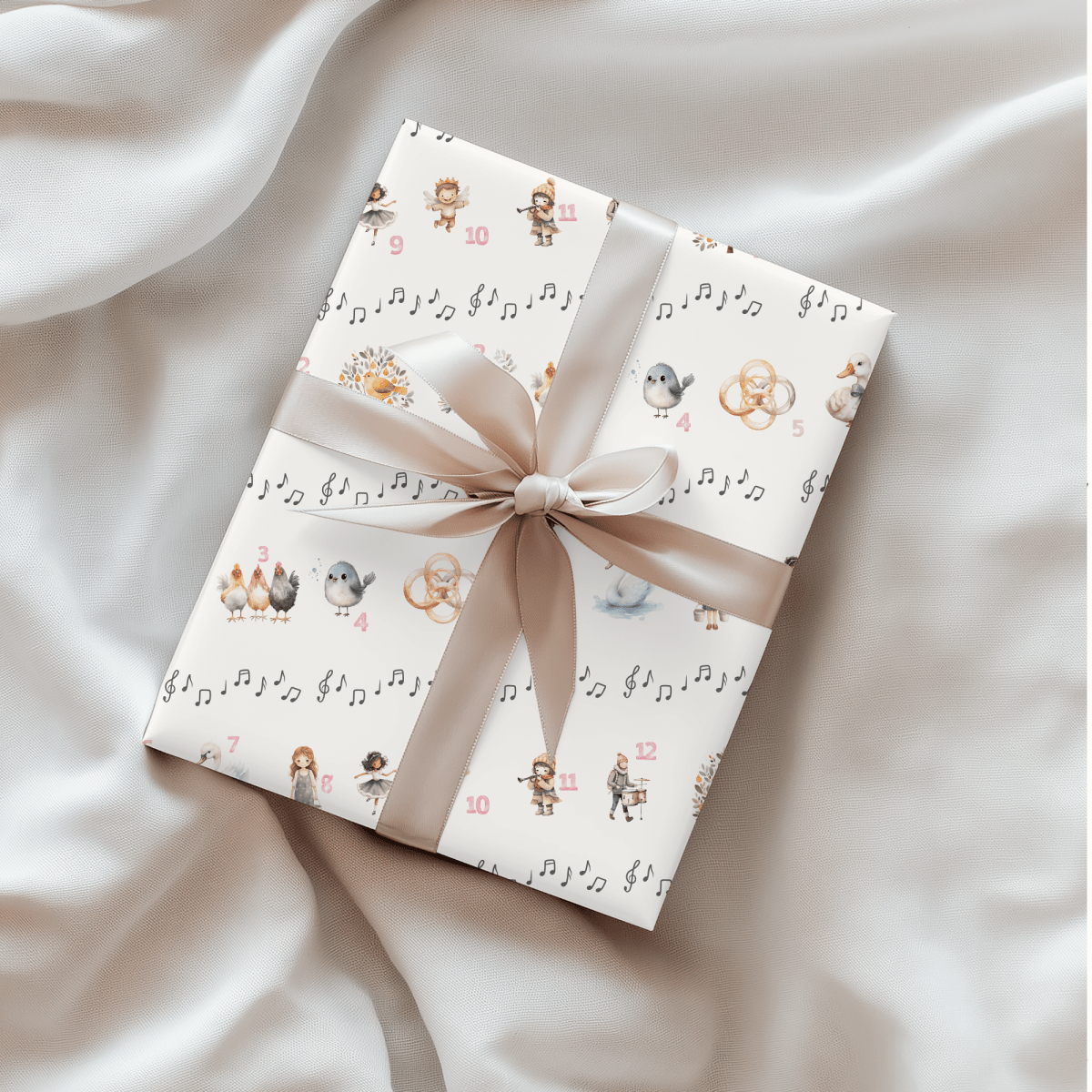 12 Days of Christmas – Classic Carol Wrapping Paper