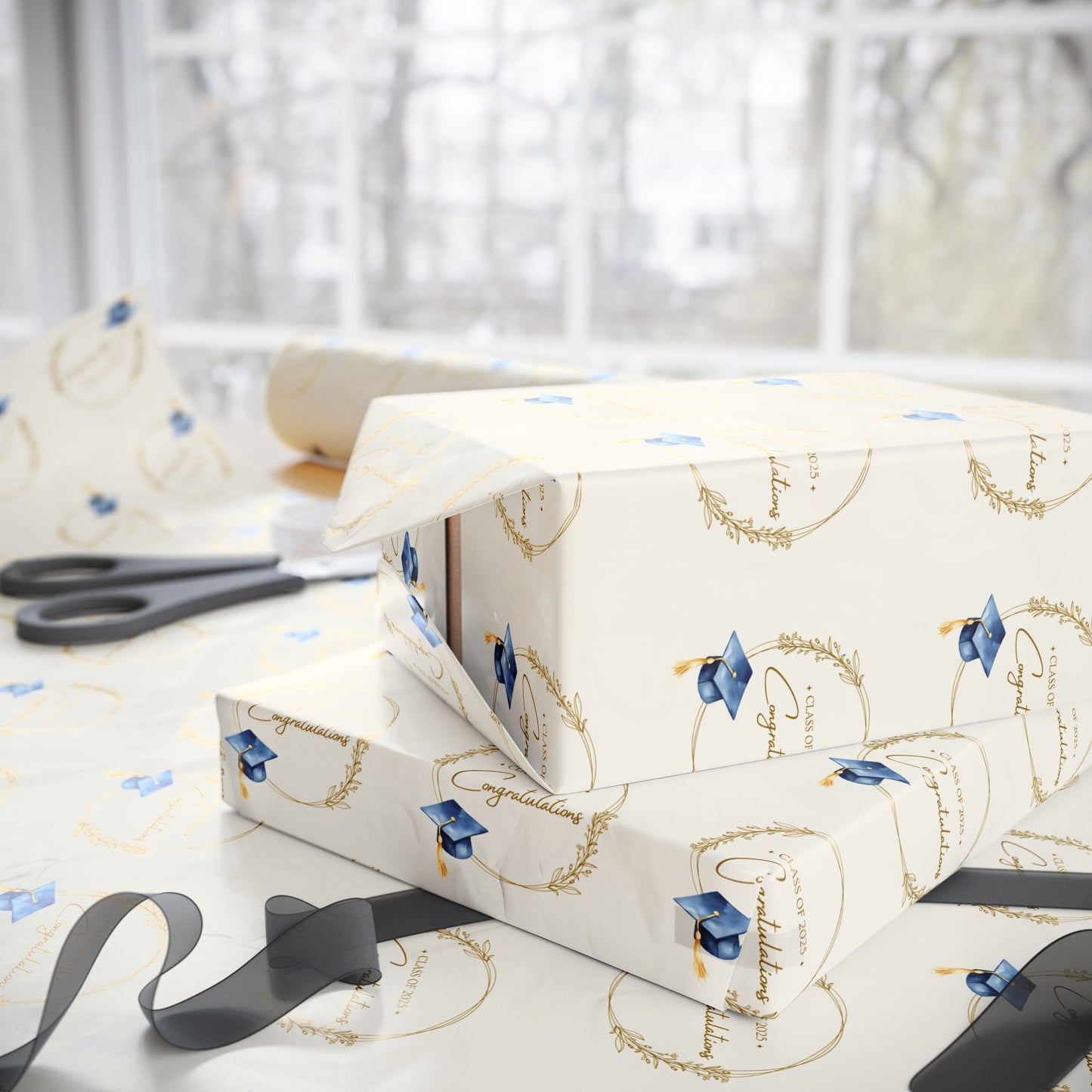 Elegant Class of 2025 Graduation Gift Wrapping