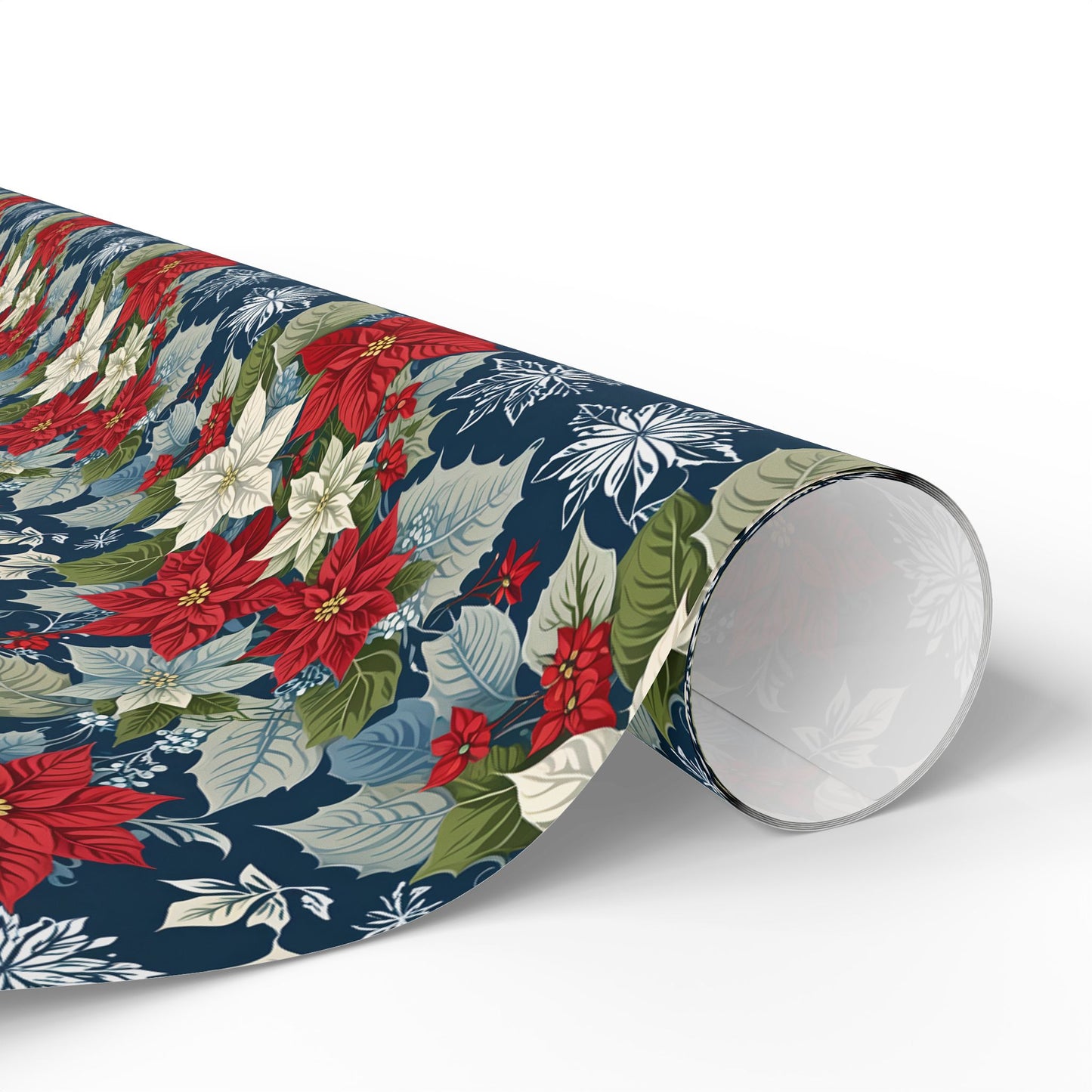 Festive Floral Christmas Wrapping Paper