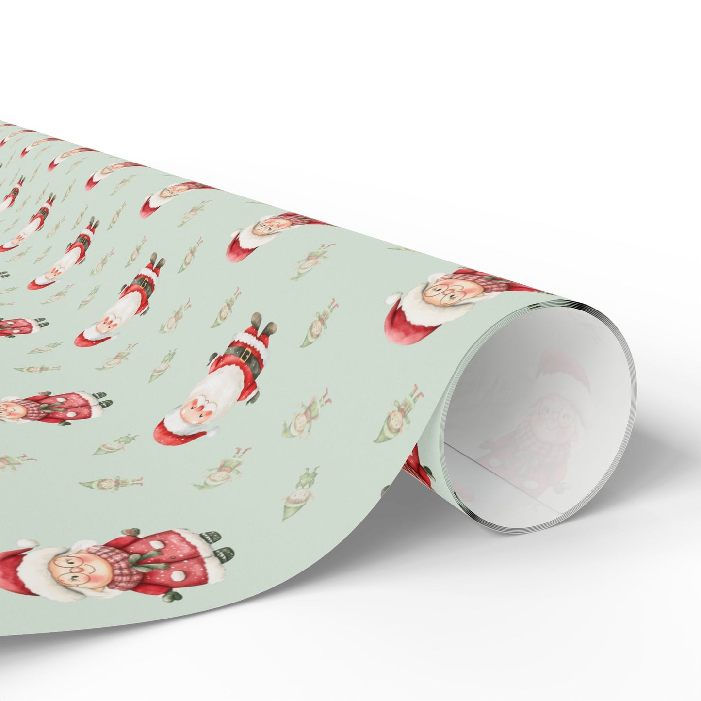 Mint to Be Merry – Santa & Mrs. Claus Wrapping Paper