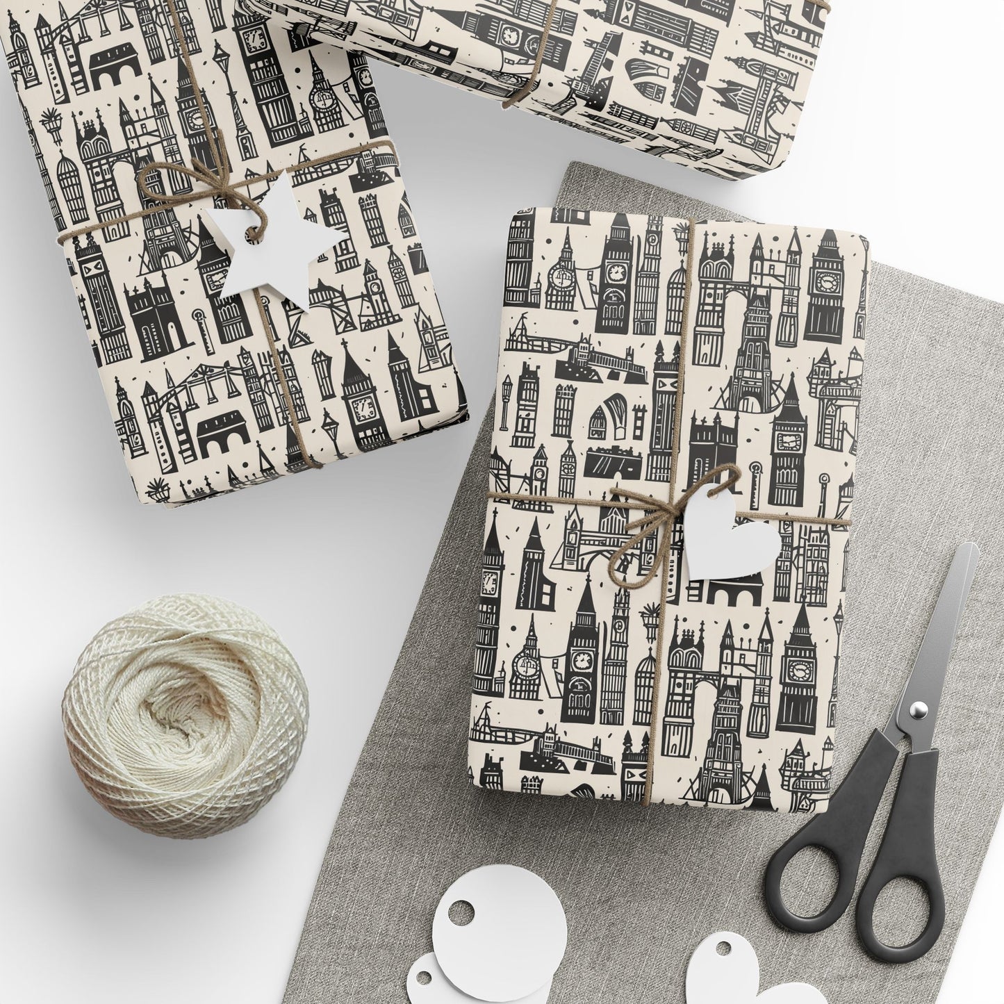 Wrapping Papers - Artistic Abstract Cityscape