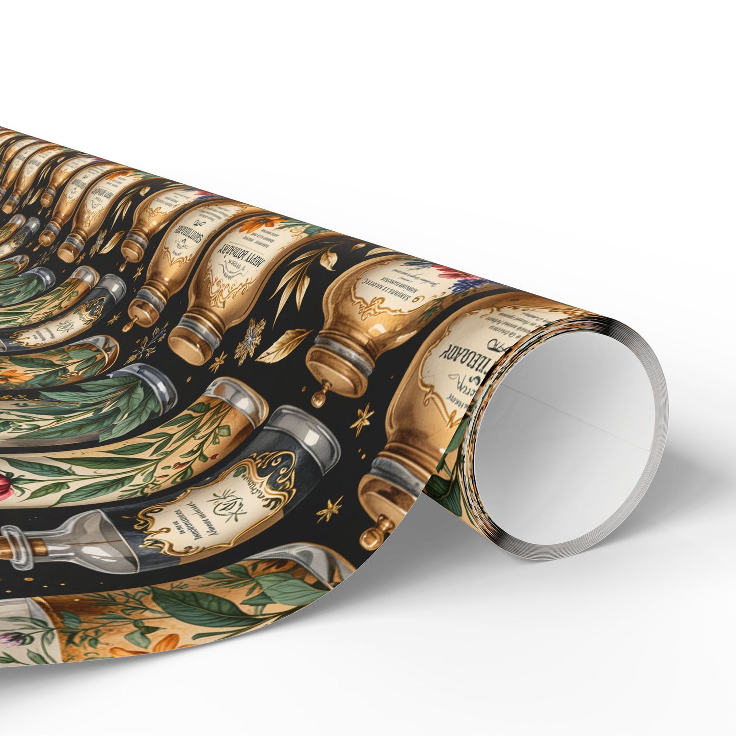 Wrapping Paper - Elegant Apothecary Vintage - Inspired Design