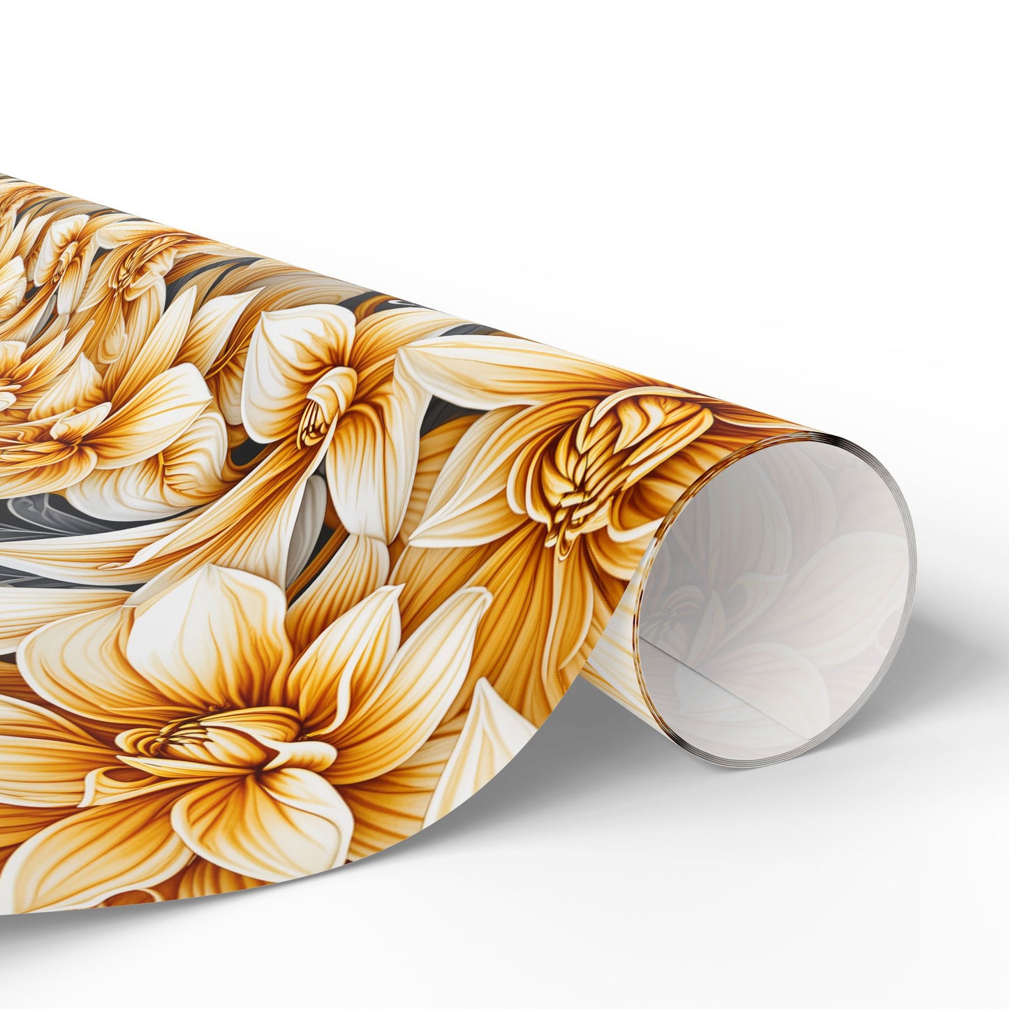 Yellow Dahlias Wrapping Papers