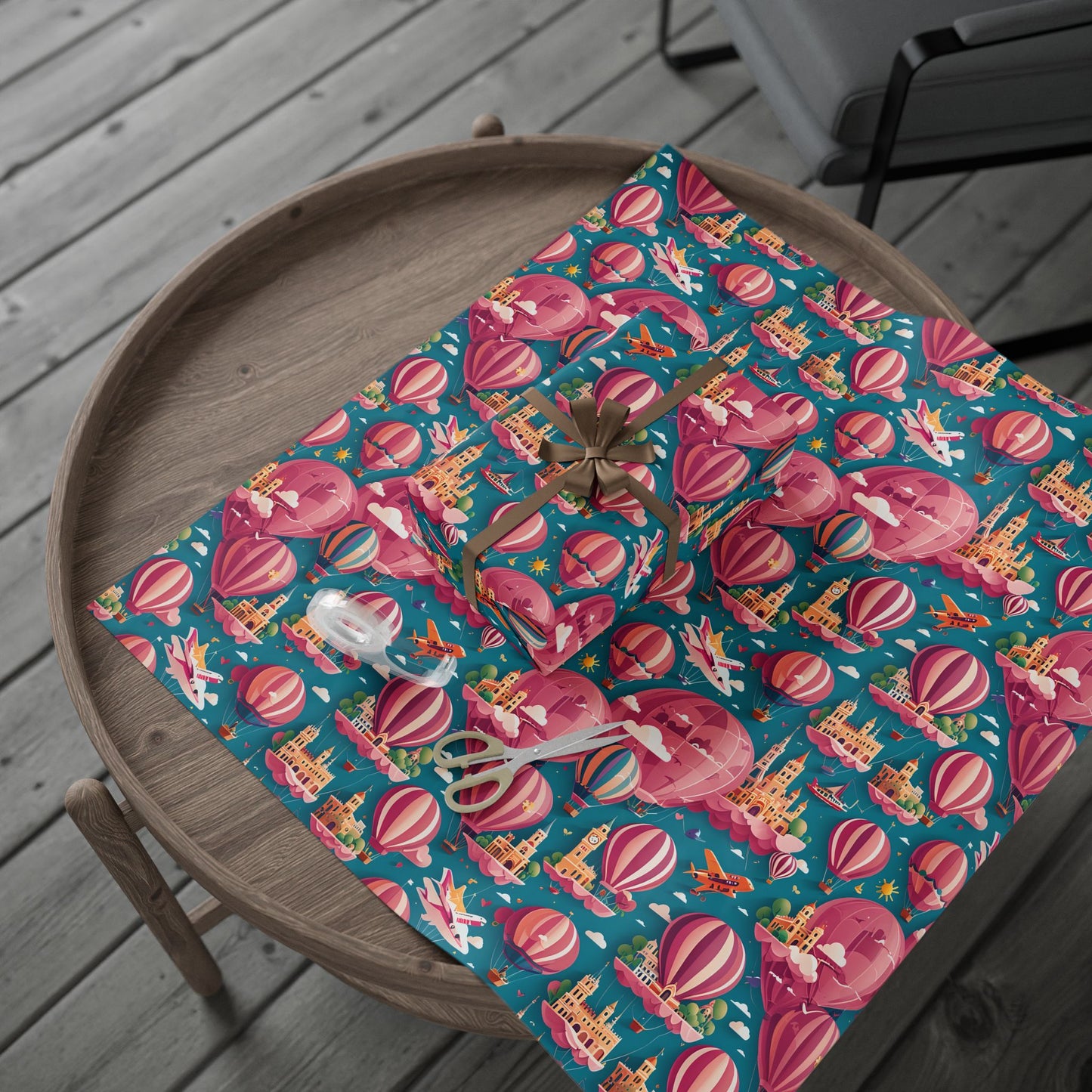 Travel Cityscape Gift Wrapping Paper