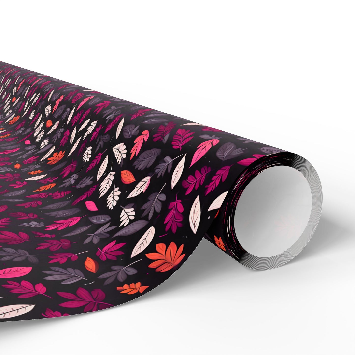 Colorful Pink Leaf Wrapping Paper