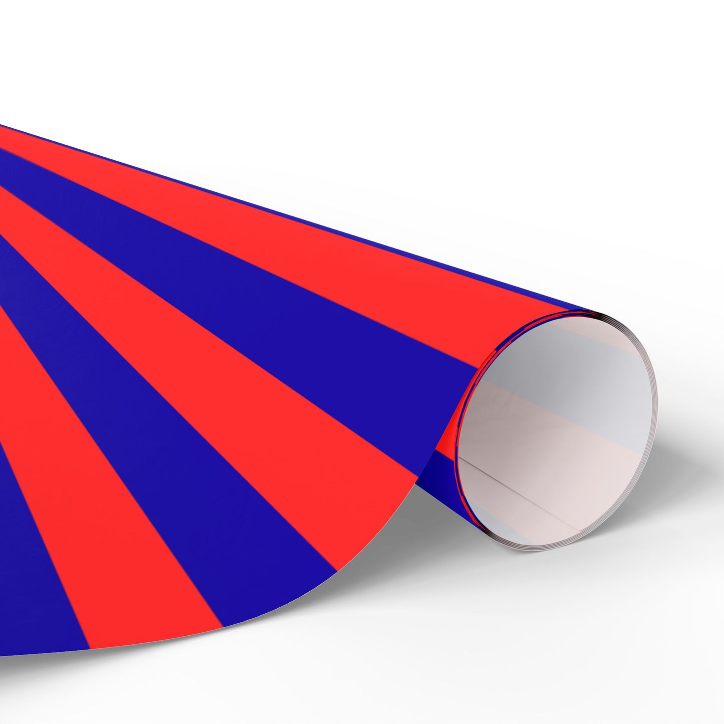 Stripe Hype – Bold Red & Blue Graphic Stripe Wrapping Paper
