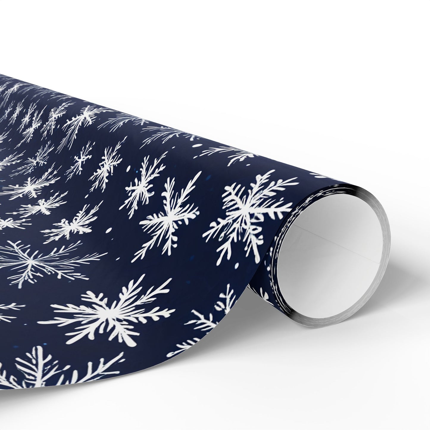 Let It Glow – Midnight Snowflake Wrapping Paper