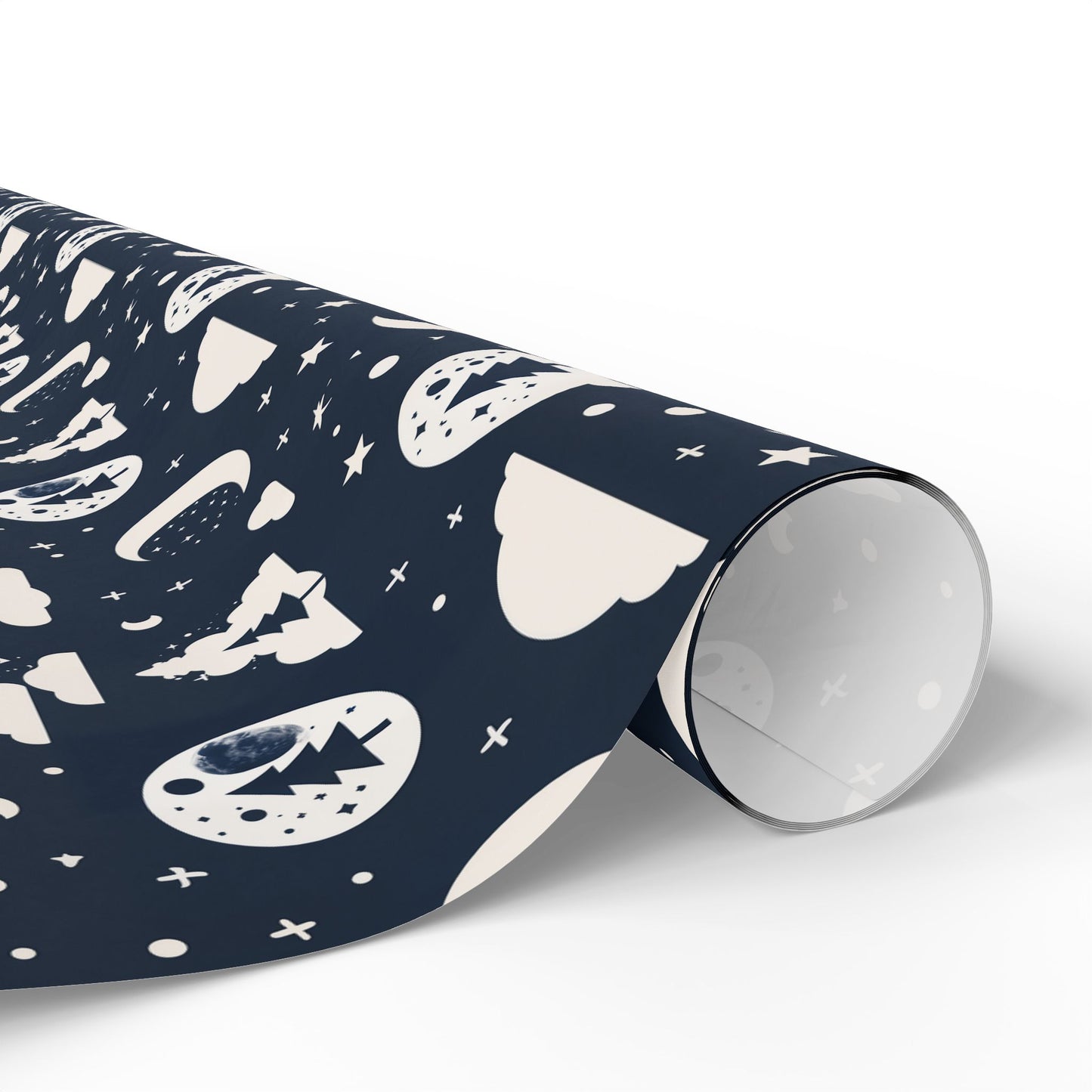 Wrapping Paper - Midnight Pines and Stars Wrapping Paper