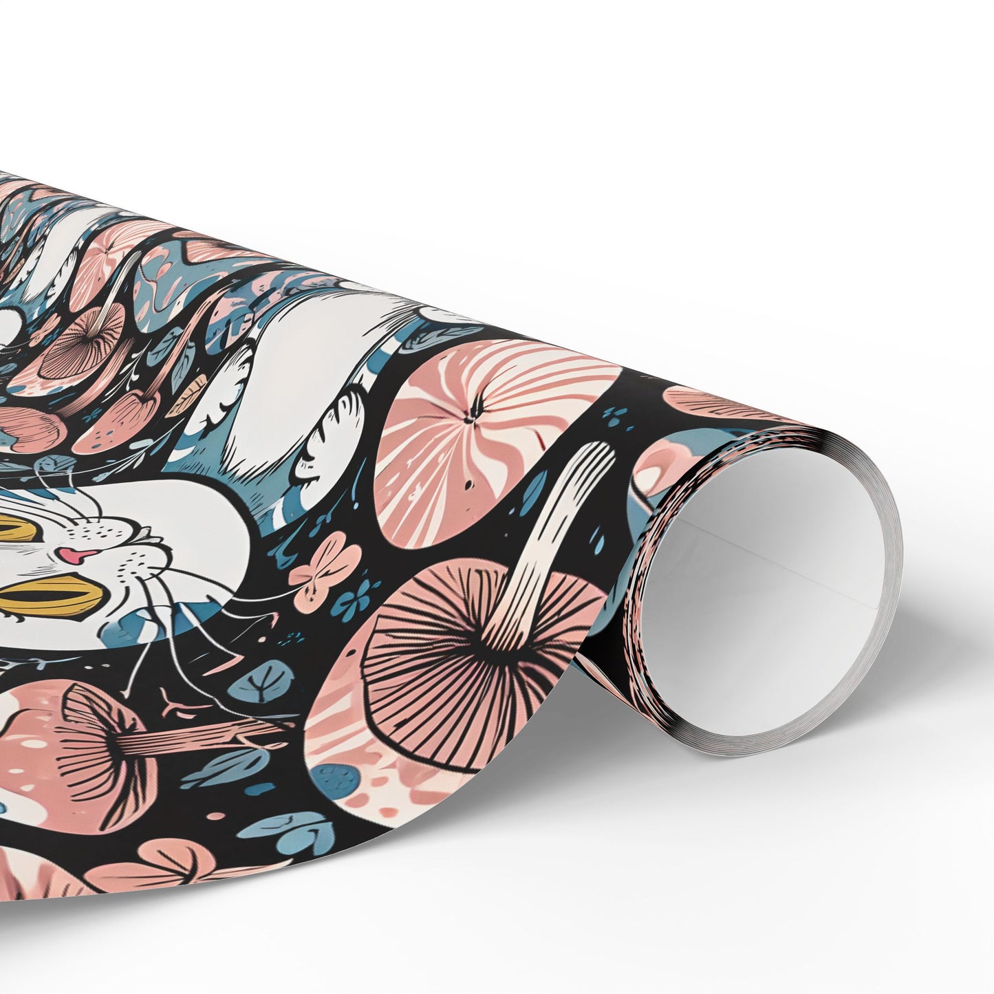 Whimsical Cheshire Cat Wrapping Paper Set - Alice in Wonderland