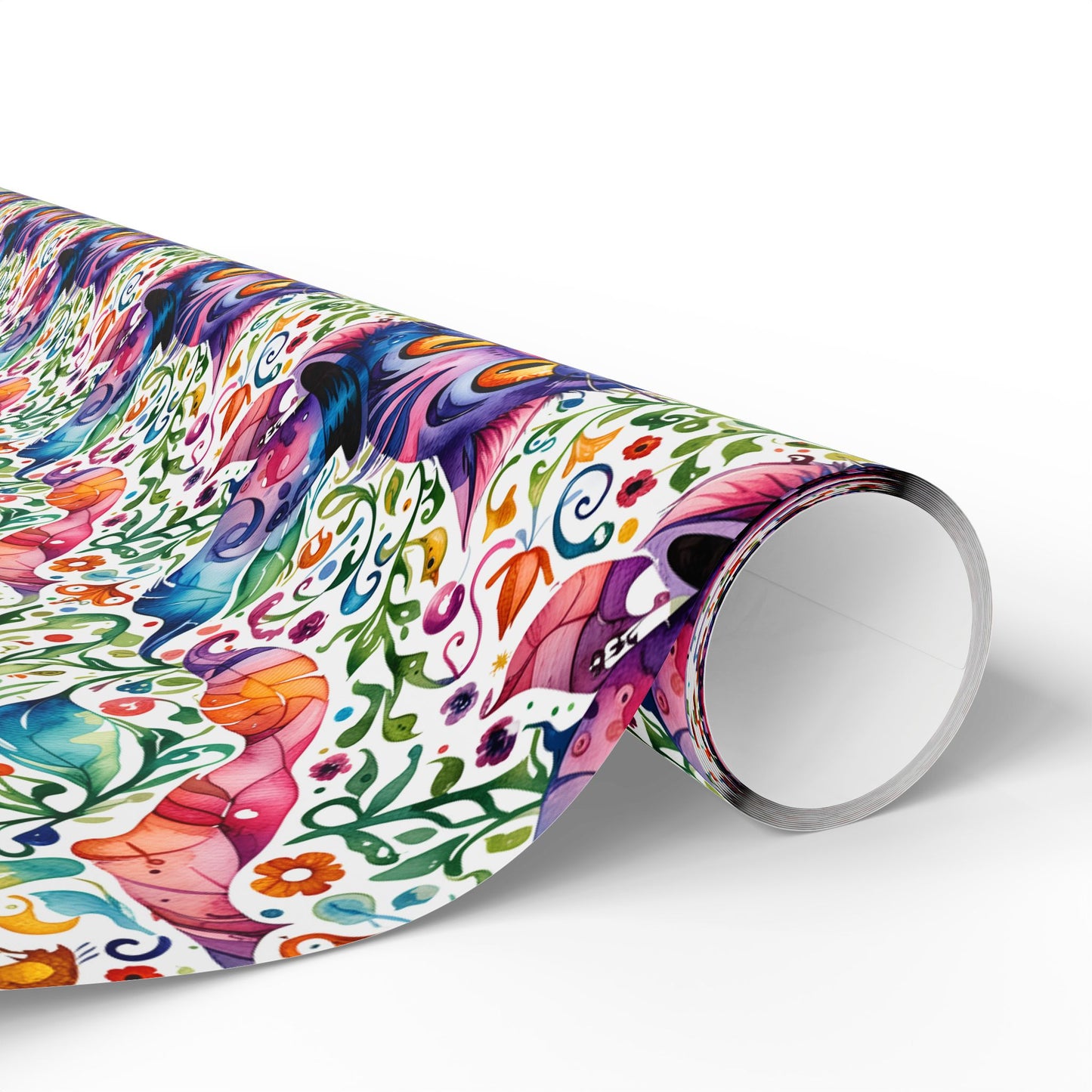 Colorful Cheshire Cat Wrapping Paper