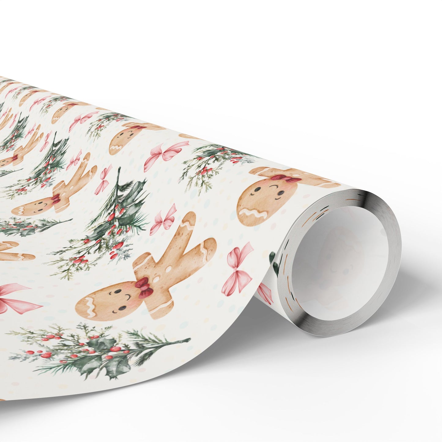 Bow - Tied & Baked – Gingerbread Glam Wrapping Paper