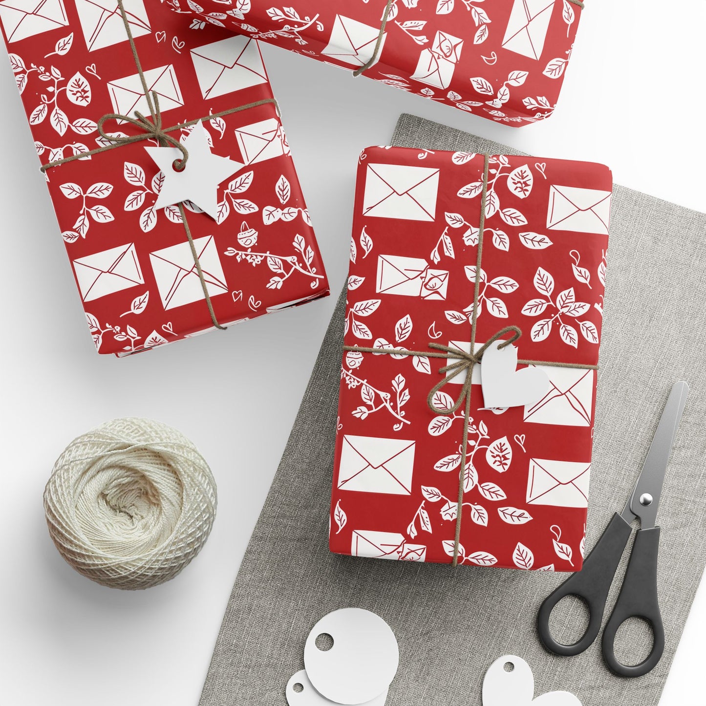 Love Notes – Envelope & Foliage Wrapping Paper