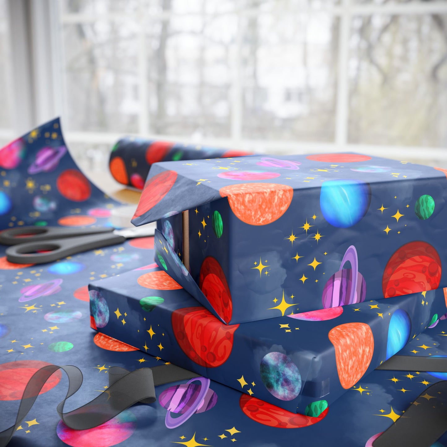 Cosmic Wrapping Paper for Unique Gift Giving
