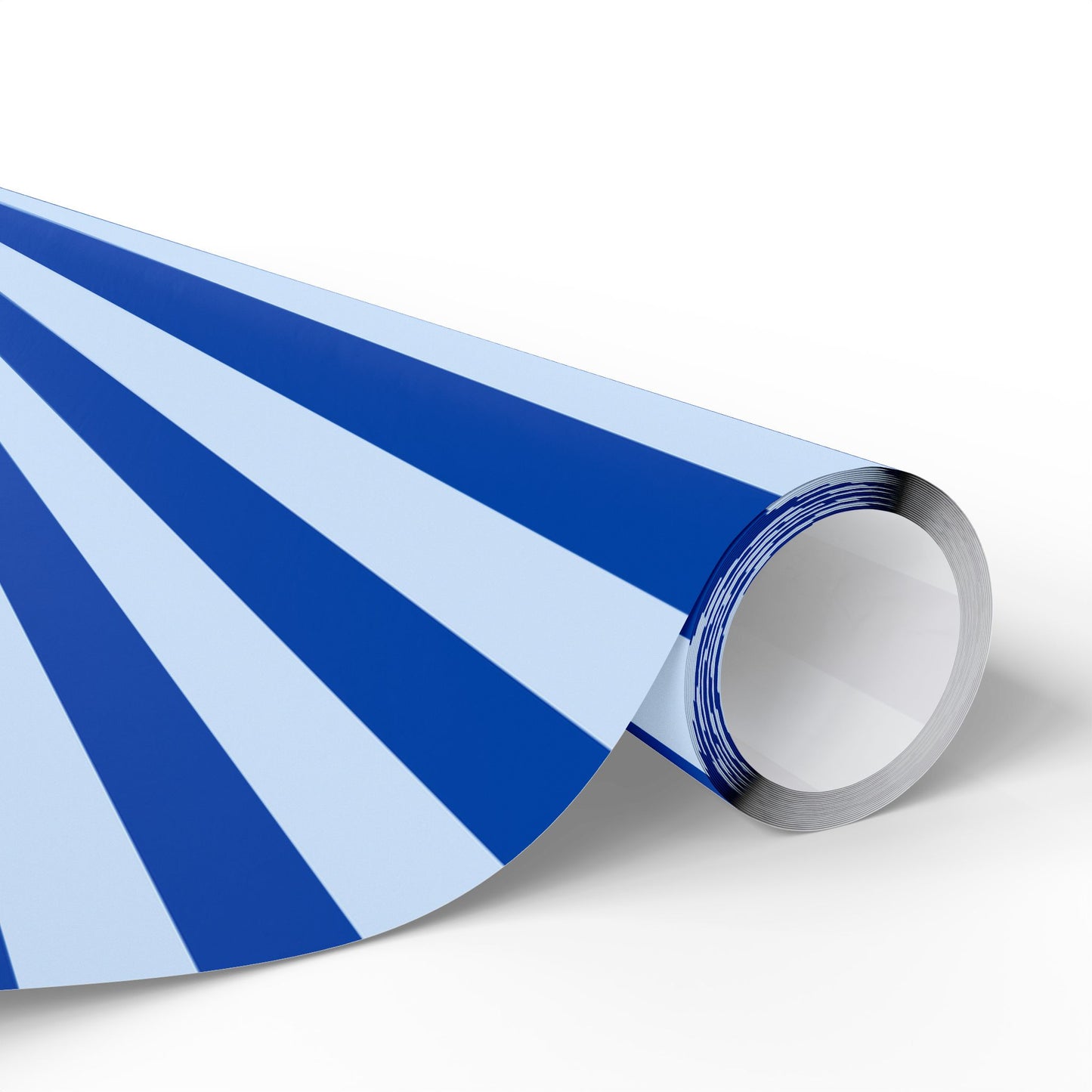 Blue Elegance – Sophisticated Striped Wrap