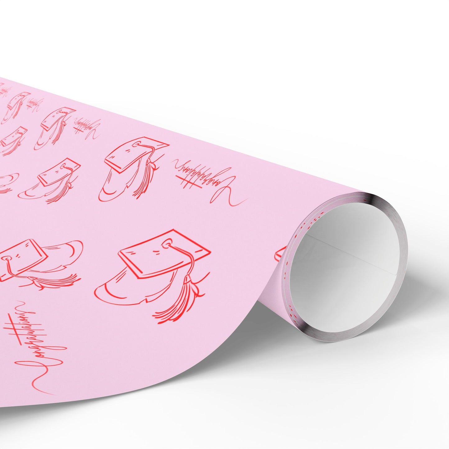Pink and Red Congrats Graduation