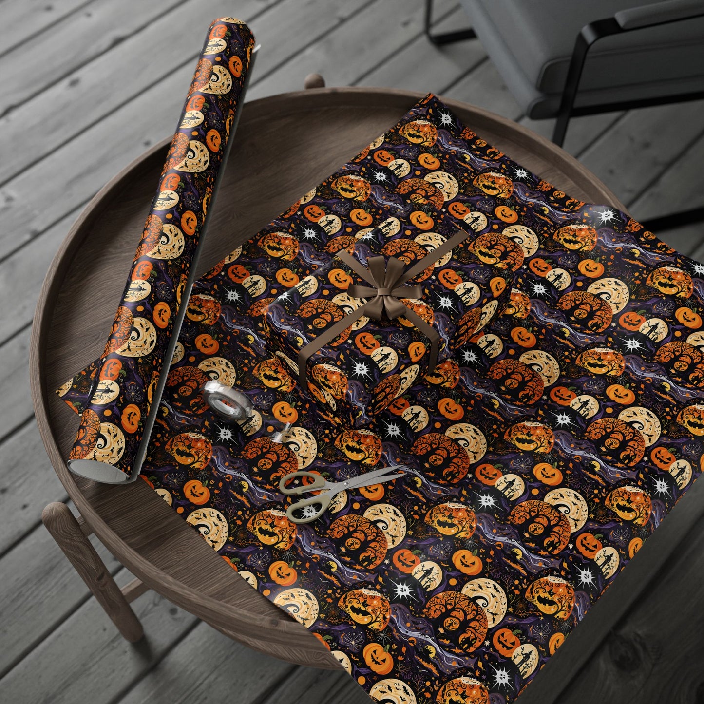 Spooky Halloween Gift Wrap for a Boo - tiful Surprise