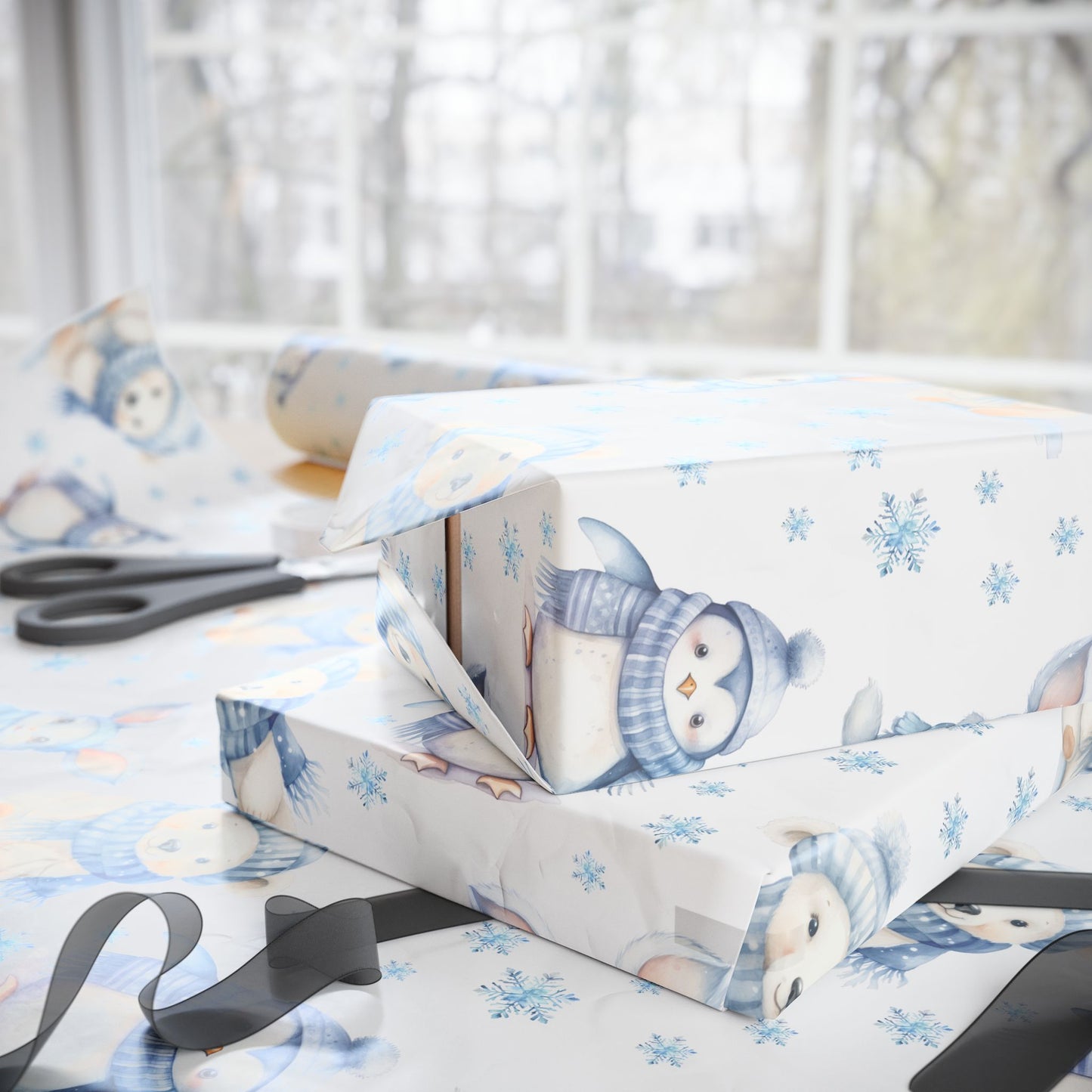 Animal Winter Friends Wrapping Papers