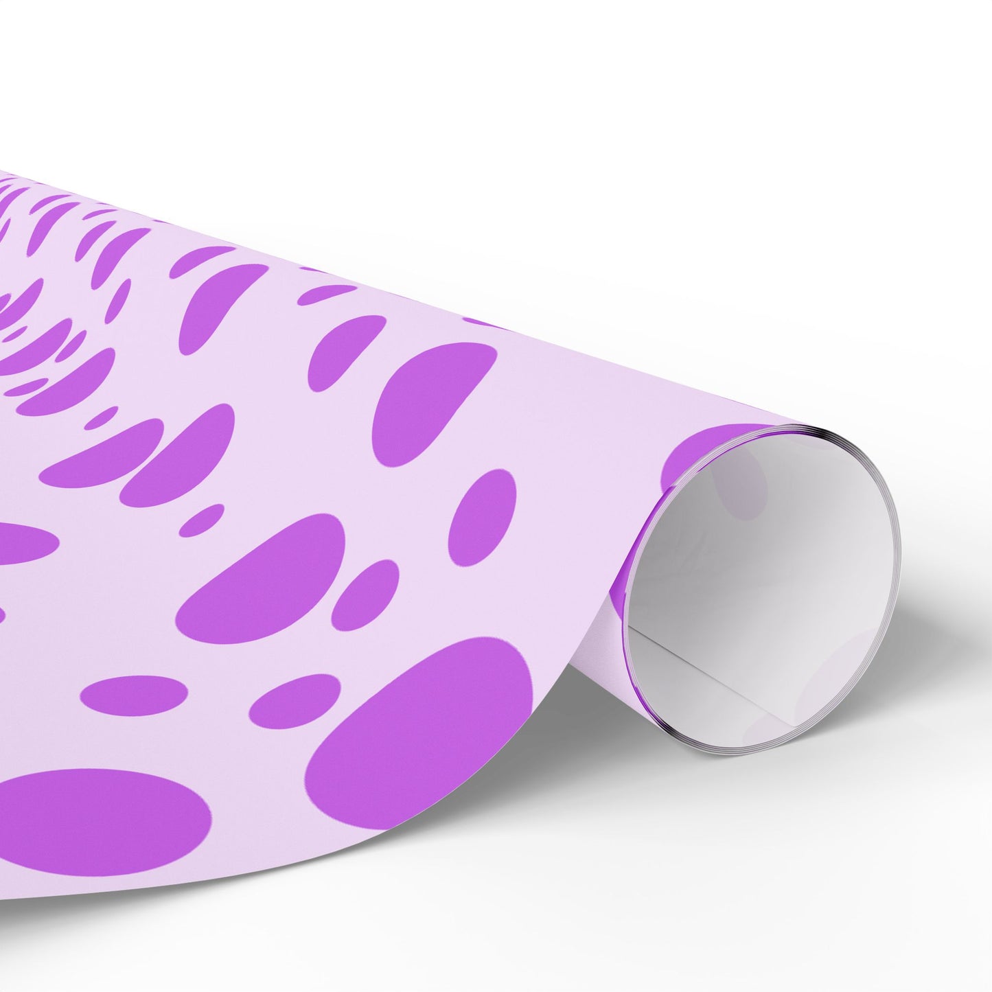 Playful Purple Polka Dot Wrapping Paper