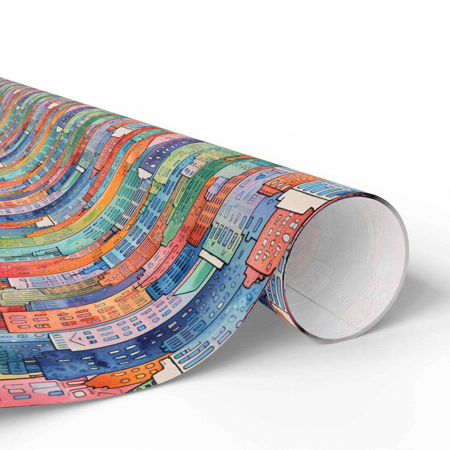 Abstract Cityscape Wrapping Papers