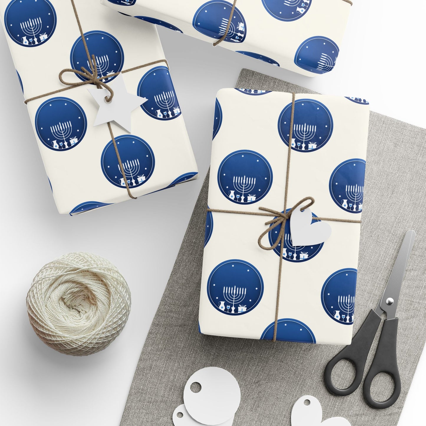 Hanukkah Blue and White Wrapping Papers