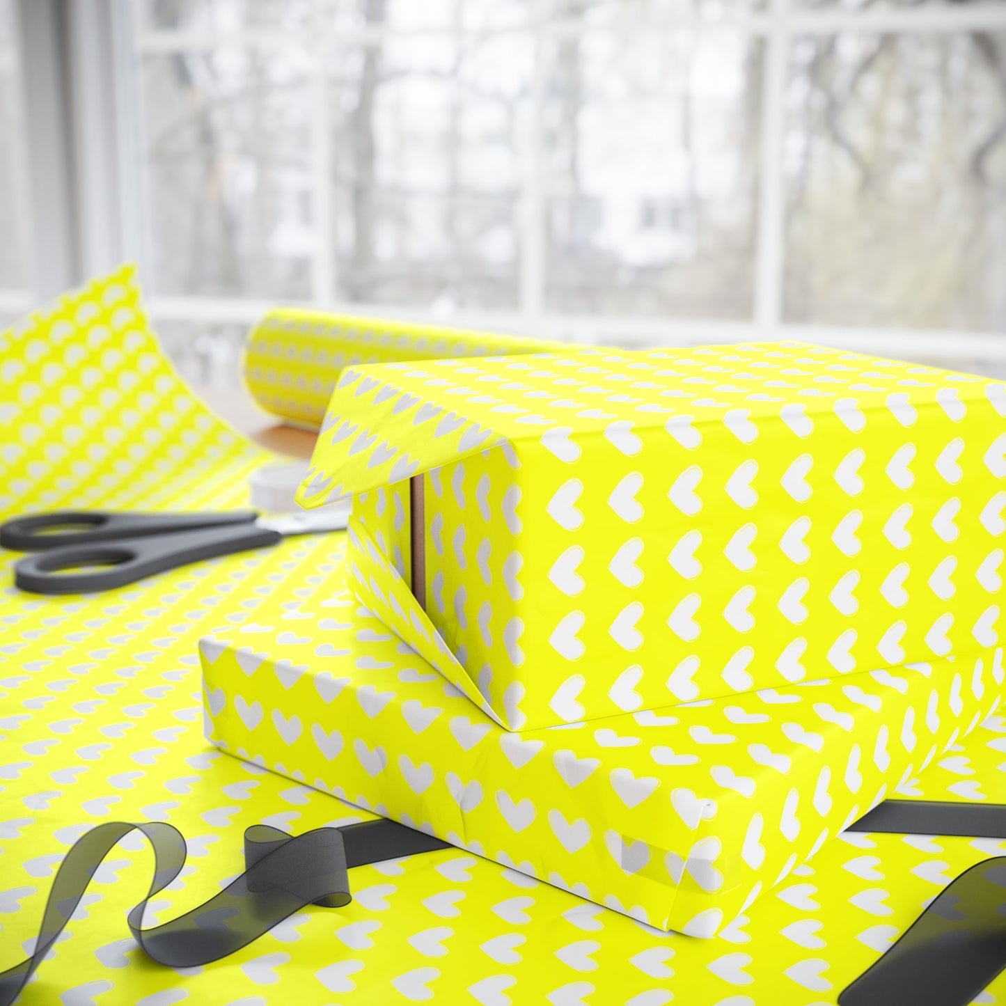 Bright Yellow Gift Wrap