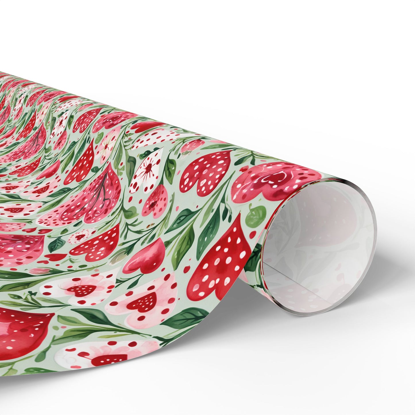 Charming Pink Heart Wrapping Paper for Gift Giving