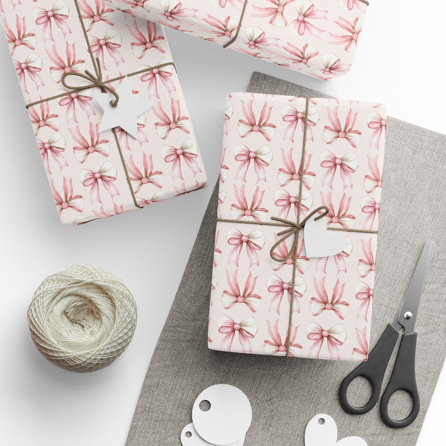 Pink Ribbon Wrapping Paper – Sweet and Chic Gift Wrap for Birthdays, Showers & Pretty Packages