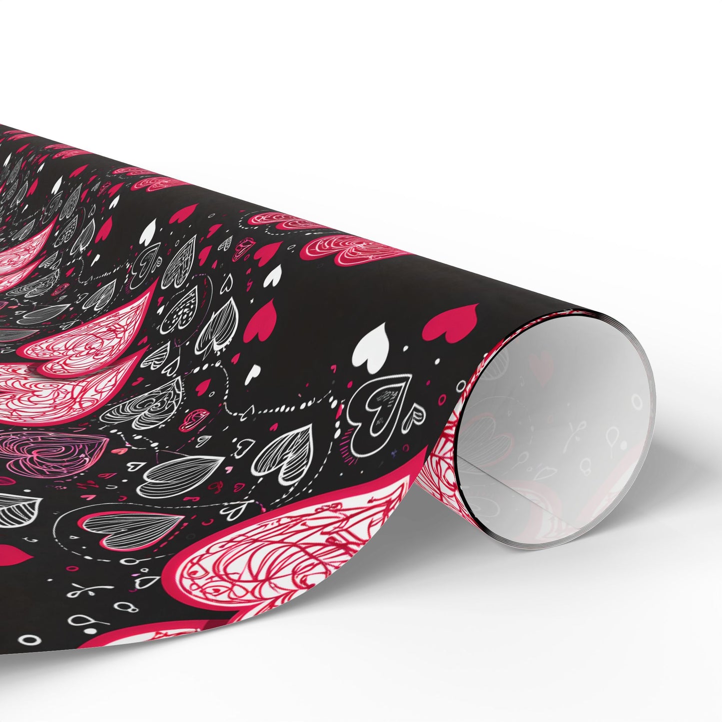Romantic Hearts Wrapping Paper