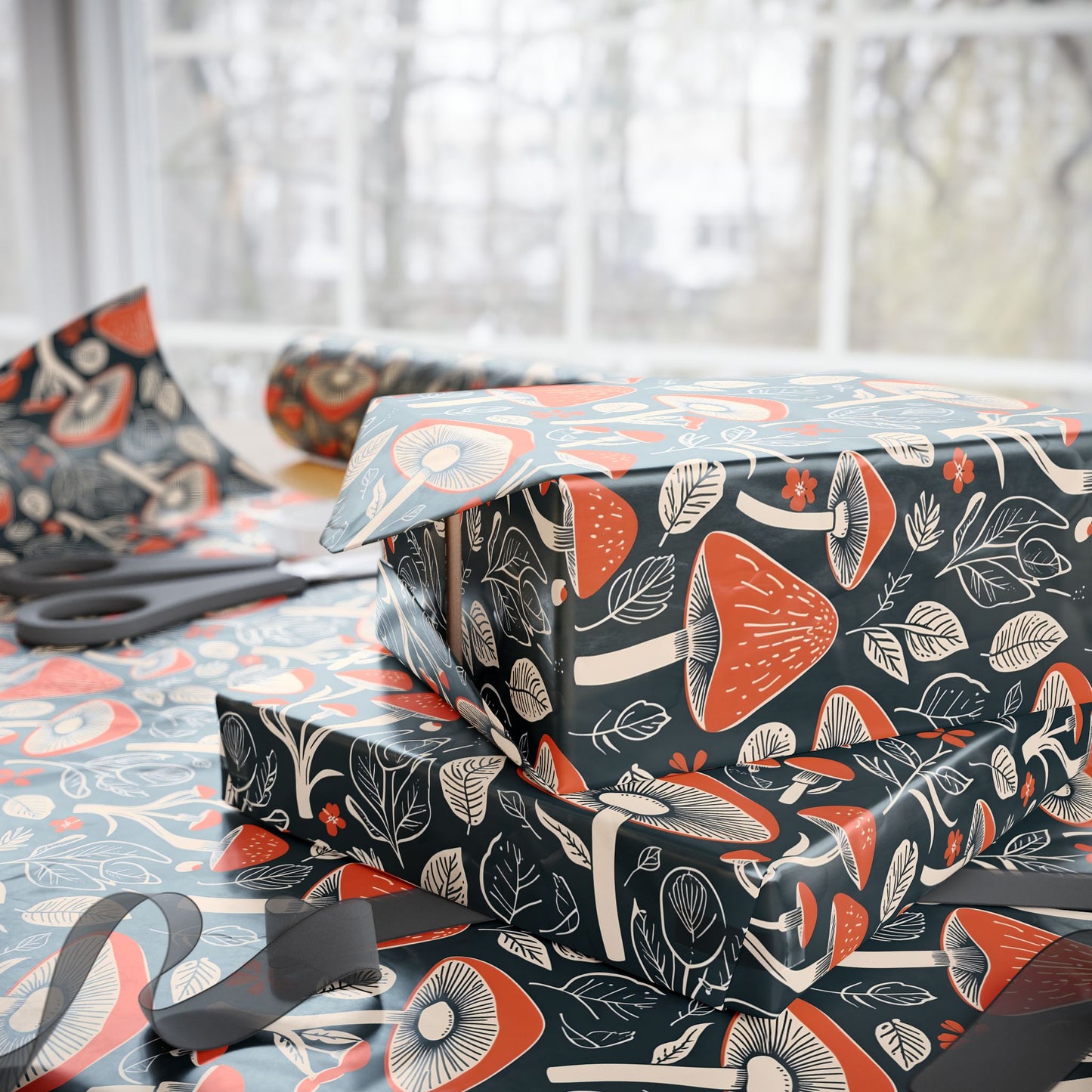 Retro - Inspired Mushroom Motif Design