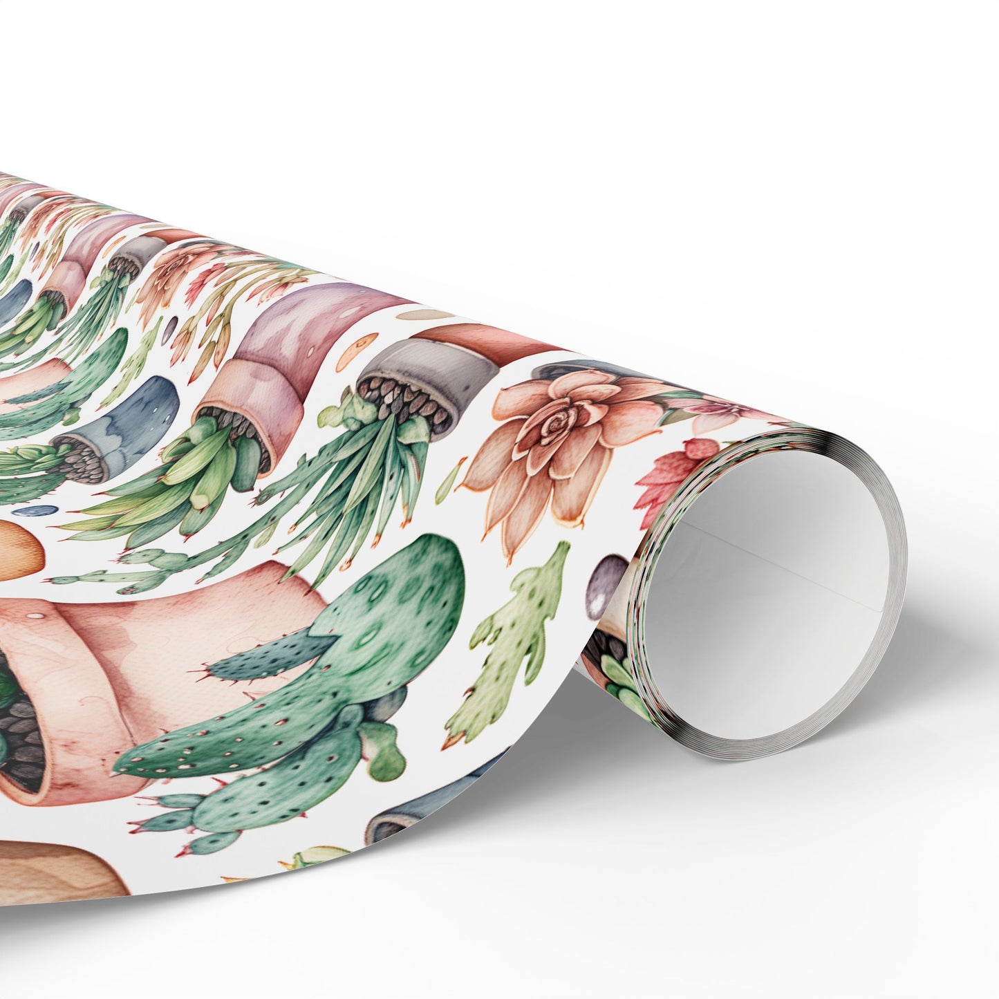 Gift Wrapping Papers with Adorable Succulents