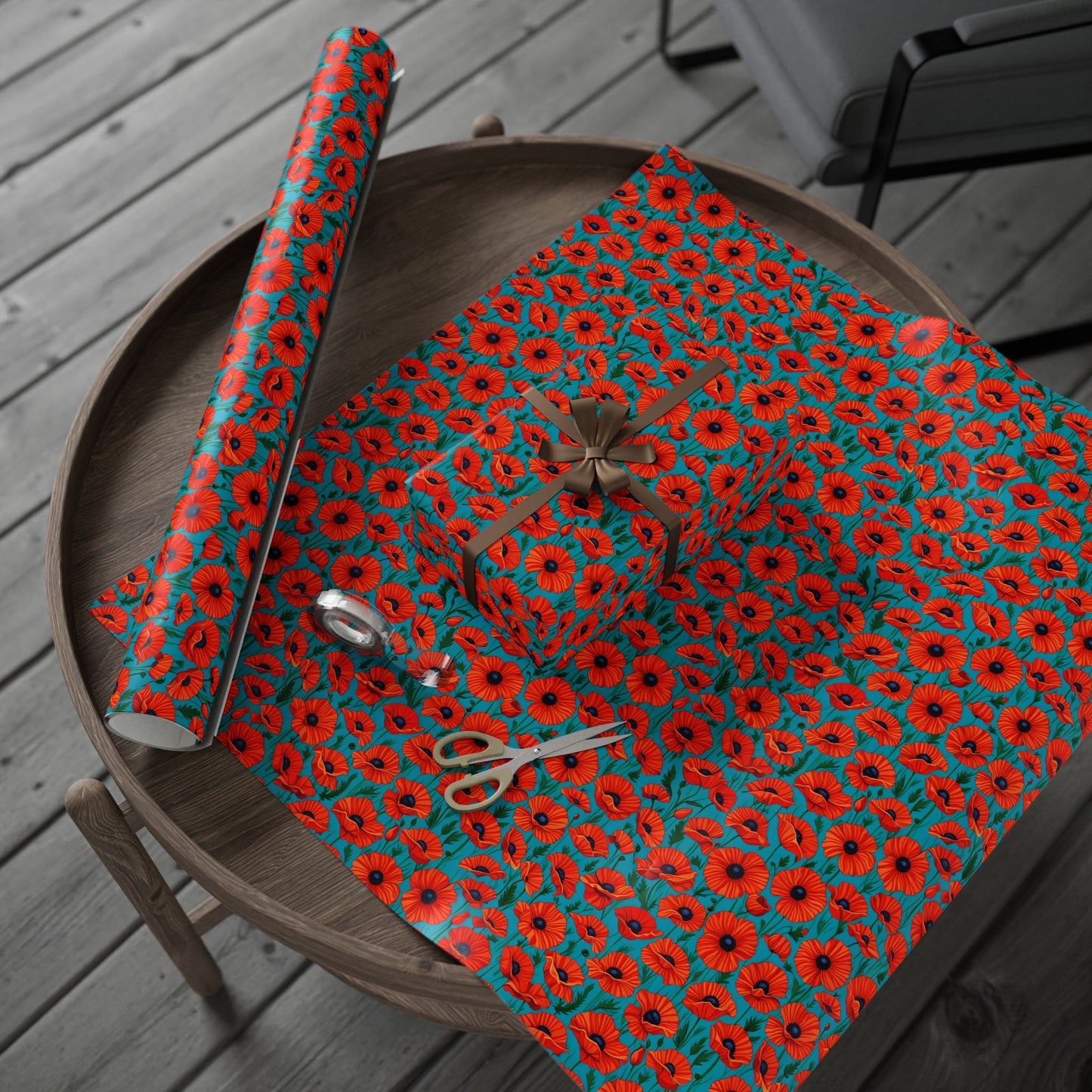 Red Poppies Wrapping Papers