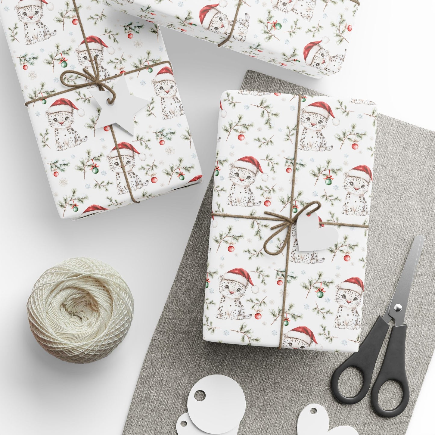 Snow Leopard Wrapping Papers