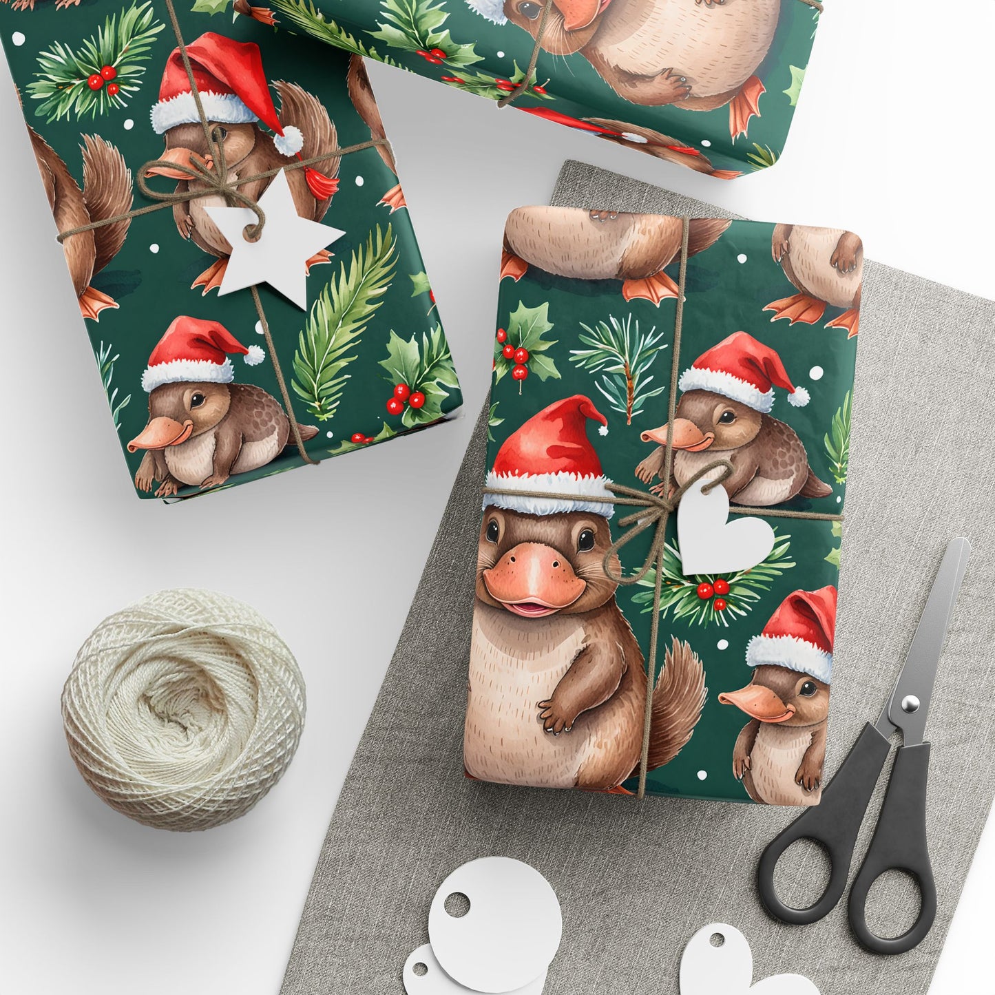 Platypus Parade – Aussie Christmas Wrapping Paper