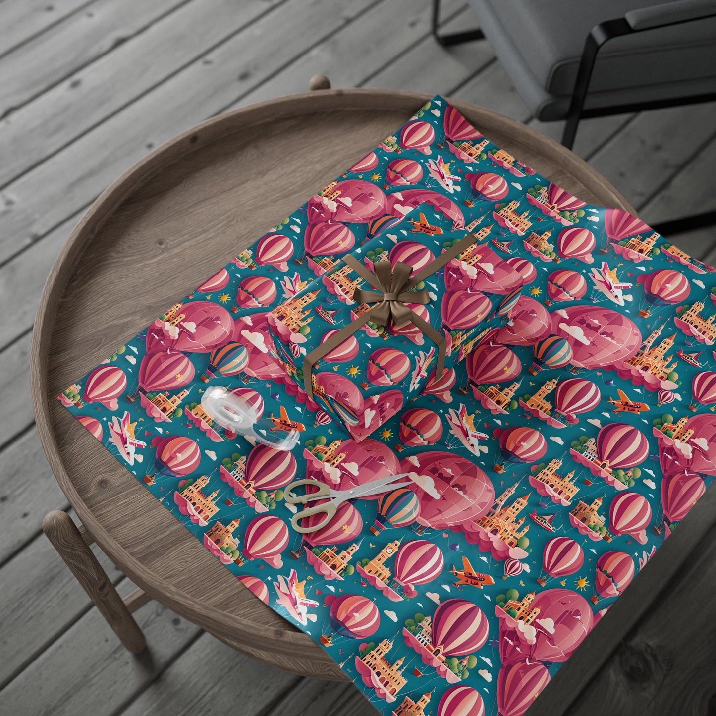 Travel Cityscape Gift Wrapping Paper