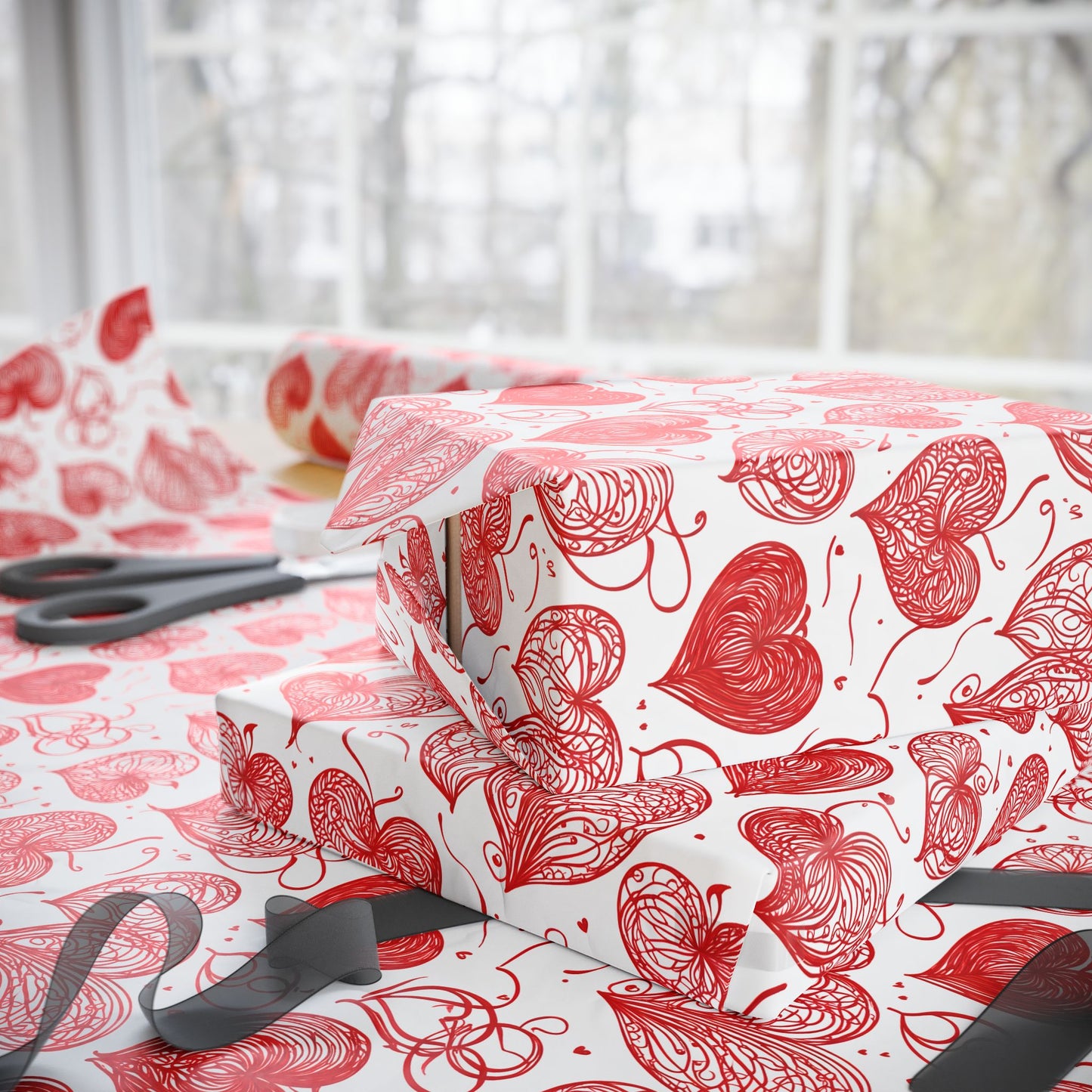 Heart - Themed Wrapping Paper