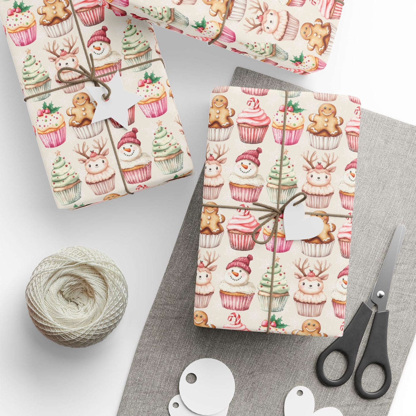 Frosted & Festive – Christmas Cupcake Cuties Wrapping Paper