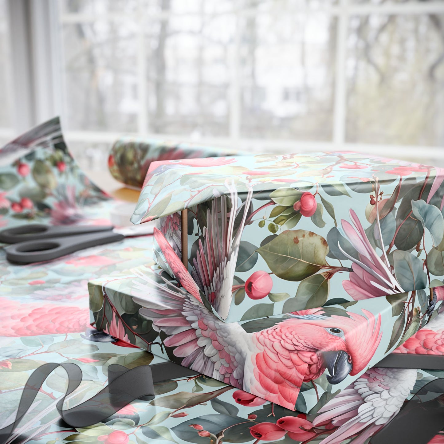 Wrapping Paper: Australian Galah Print - Perfect for Nature Lovers