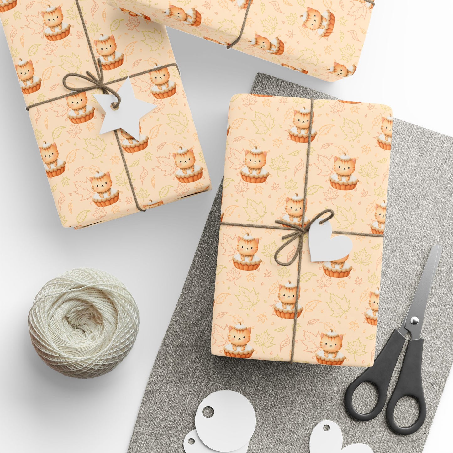 Pumpkin Meow - licious – Thanksgiving Kitty Pie Wrapping Paper