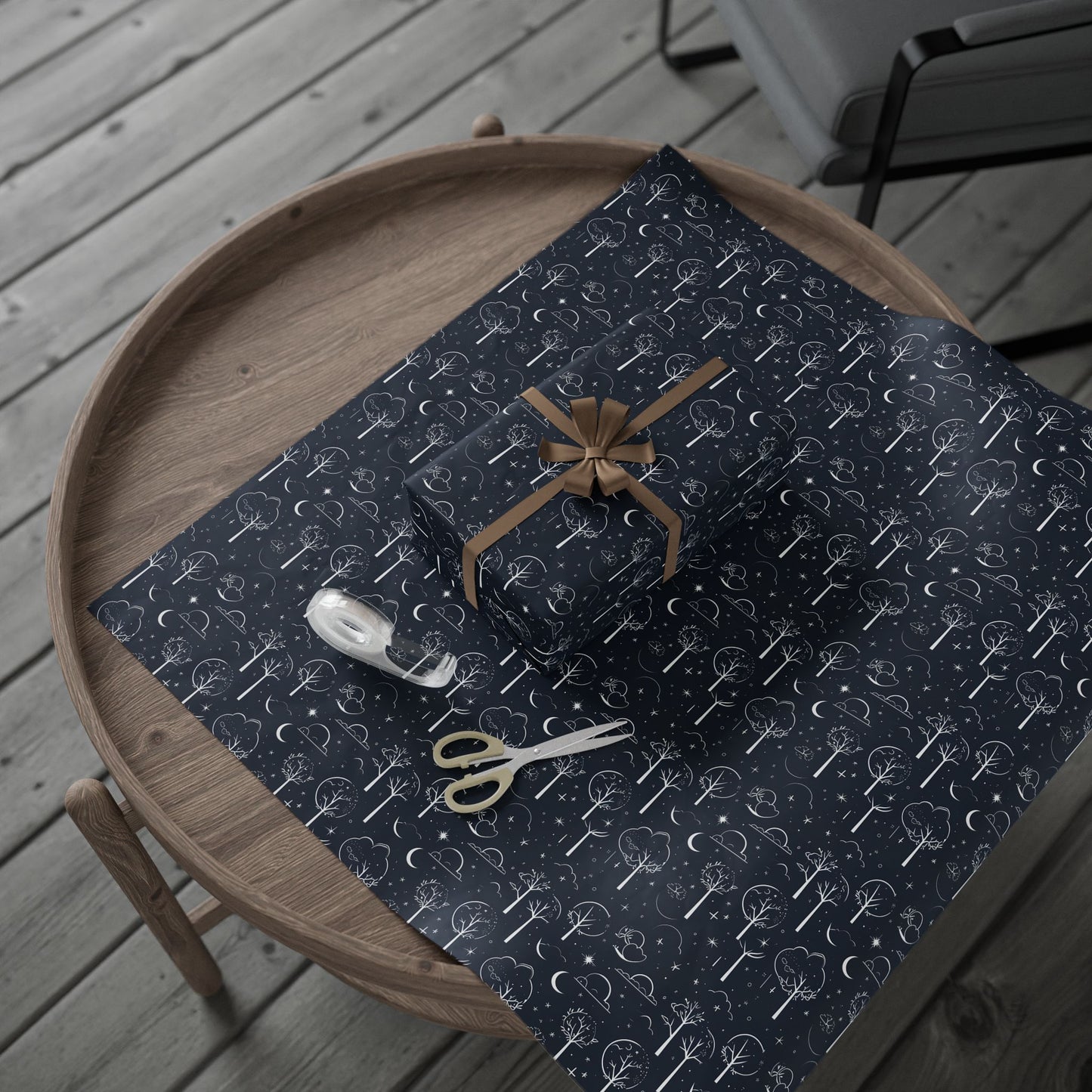 Wrapping Paper - Celestial Grove Night Sky Wrapping Paper