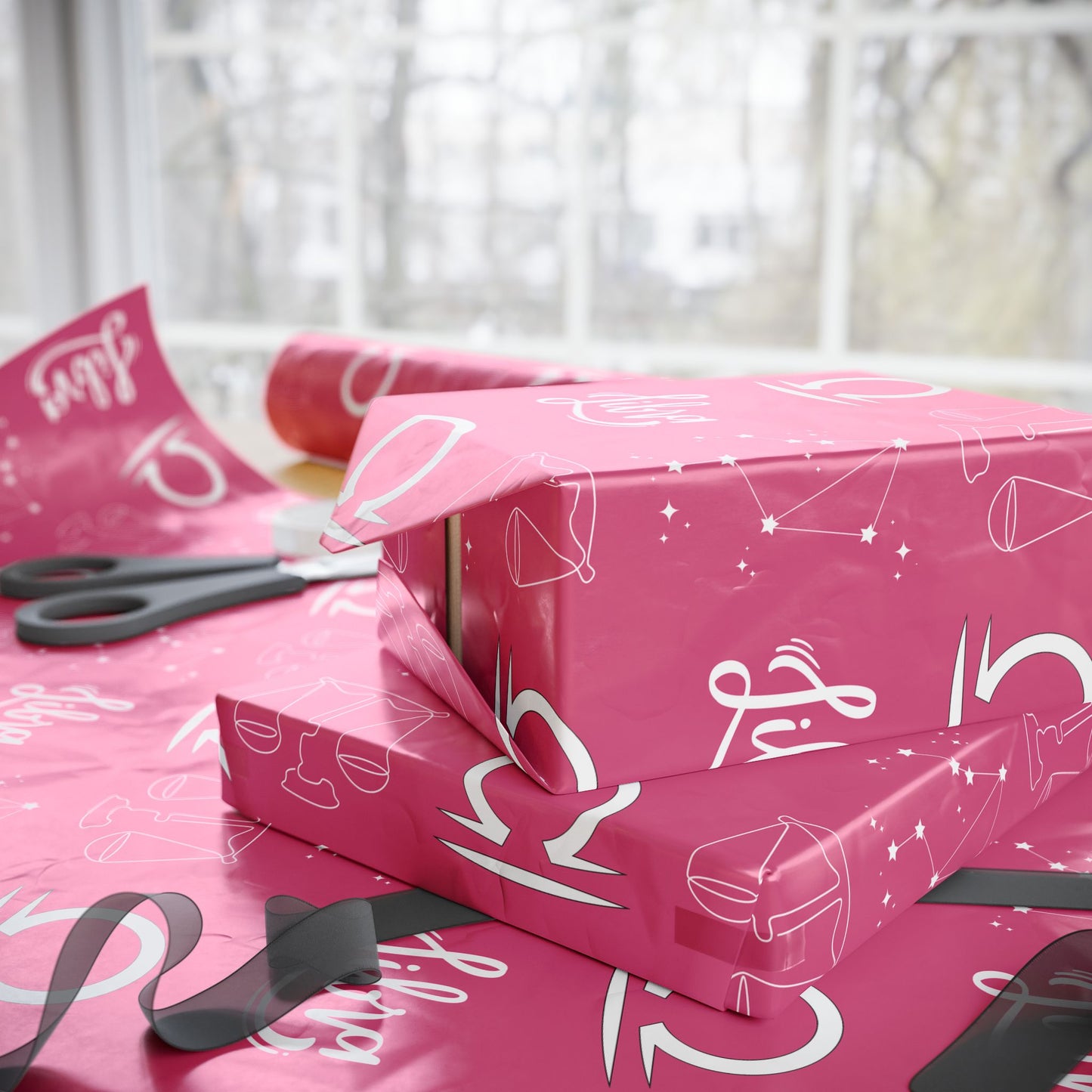 Fair & Flawless – Libra Zodiac Wrapping Paper