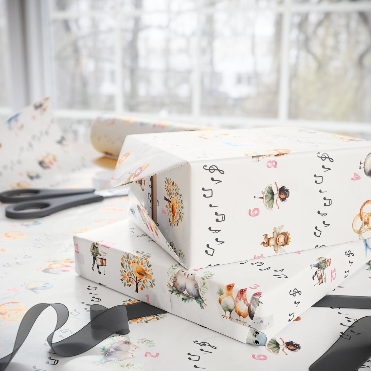 12 Days of Christmas – Classic Carol Wrapping Paper