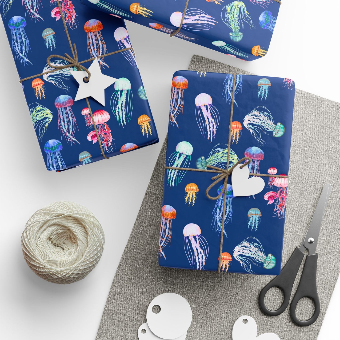 Vibrant Jellyfish Wrapping Paper