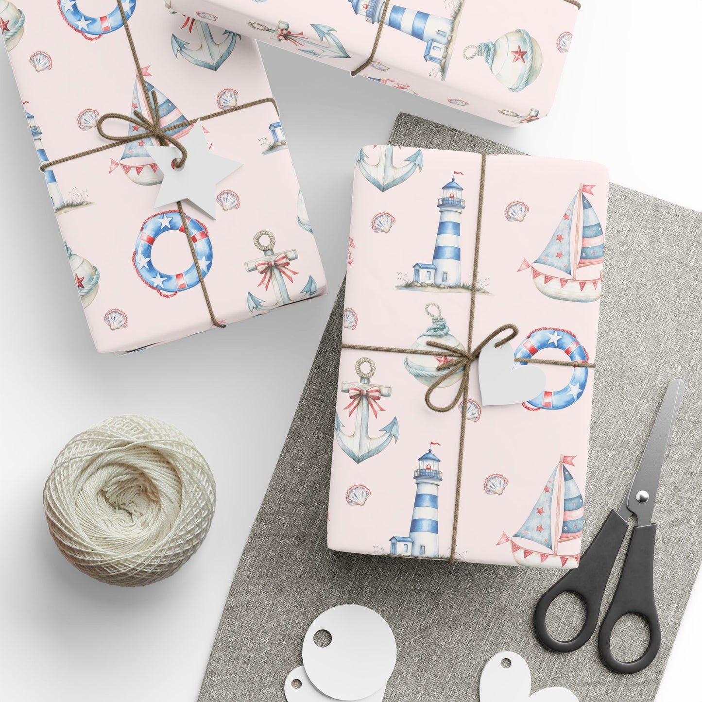 Whimsical Nautical Wrapping Paper