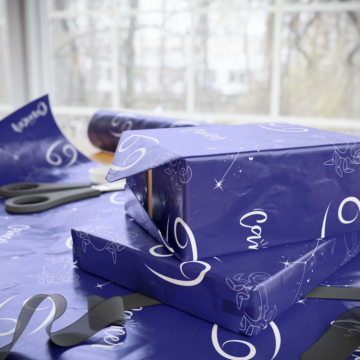 Moonchild Mode – Cancer Zodiac Wrapping Paper