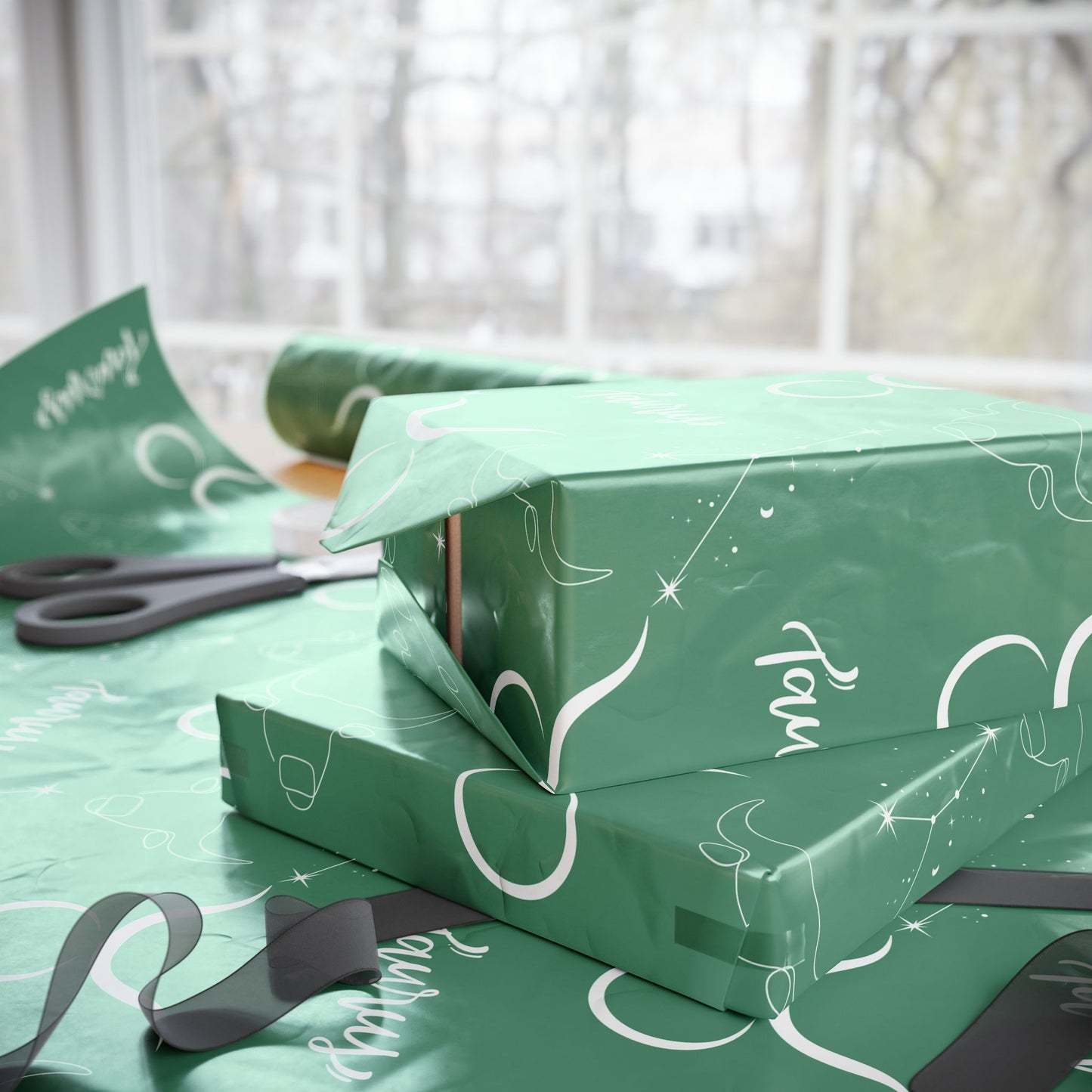 Grazed & Grounded – Taurus Zodiac Wrapping Paper