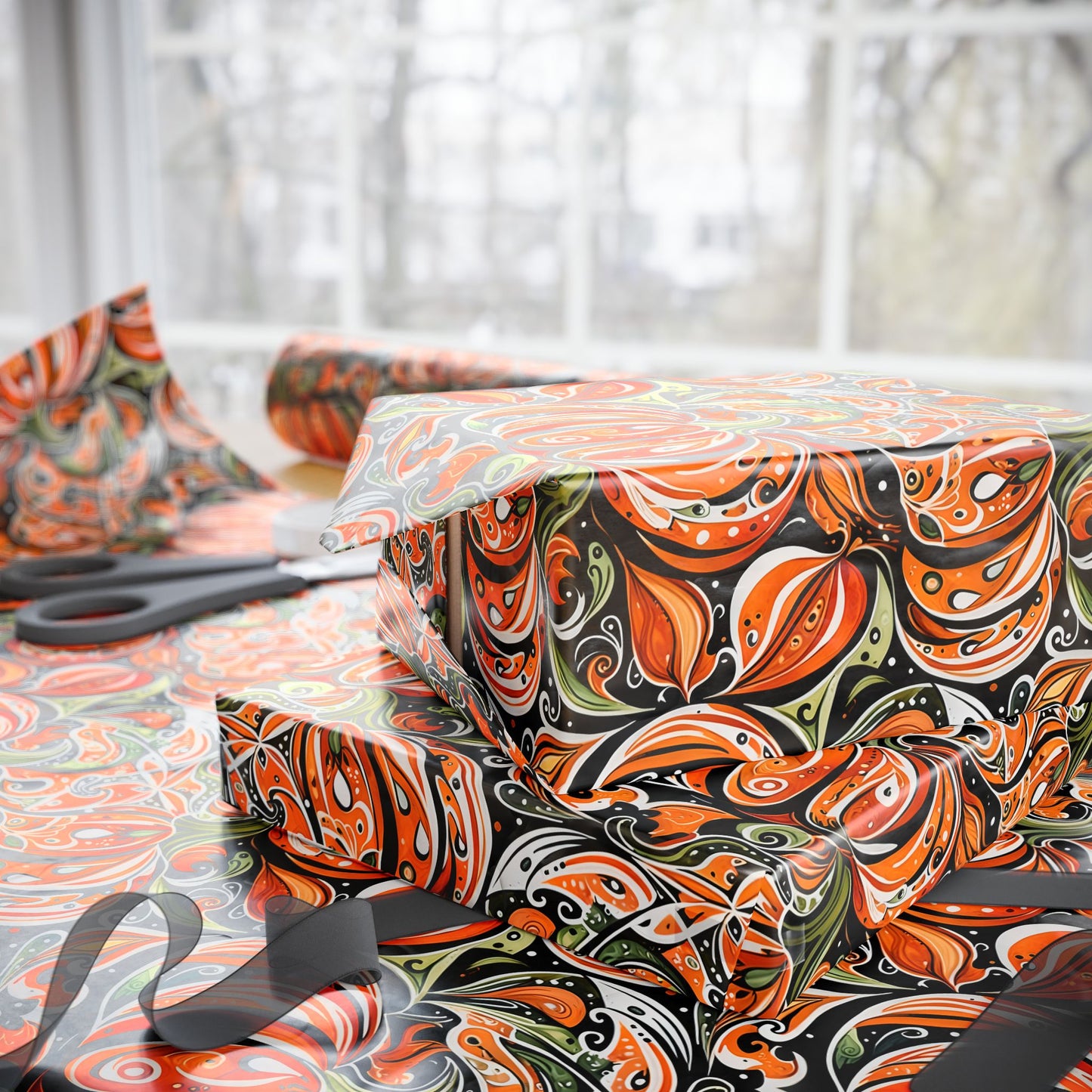 Festive Pumpkin Wrapping Papers